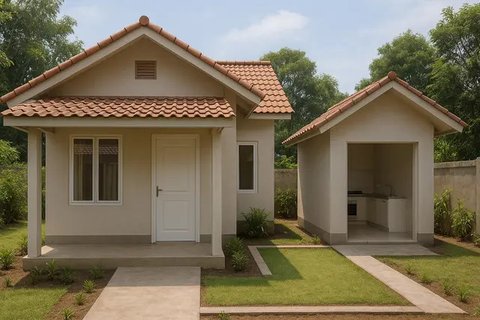 Desain Rumah Sederhana 3 Kamar di Kampung, Bisa Jadi Inspirasi (sumber:AI)