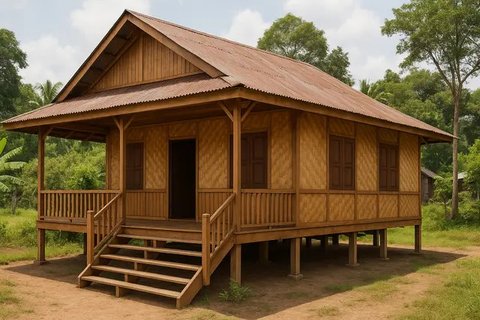 Desain Rumah Sederhana 3 Kamar di Kampung, Bisa Jadi Inspirasi (sumber:AI)