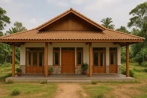Desain Rumah Sederhana 3 Kamar di Kampung, Bisa Jadi Inspirasi (sumber:AI)