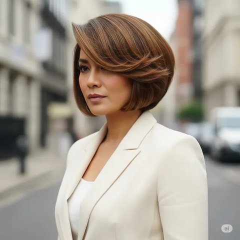Model Rambut Pendek Emak-Emak. Foto: Gemini