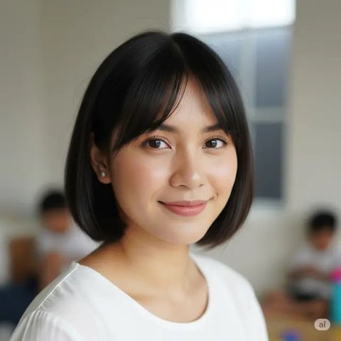 Model Rambut Pendek Emak-Emak. Foto: Gemini