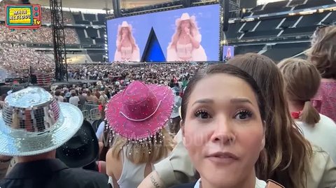 Hadiah manis dari Irwan Mussry, Maia Estianty nonton konser Beyonce di Paris. (YouTube/  MAIA ALELDUL TV)