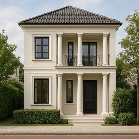 7 Desain Rumah Minimalis 2 Lantai ala Eropa yang Modern, Mewah dan Fungsional (sumber:AI)