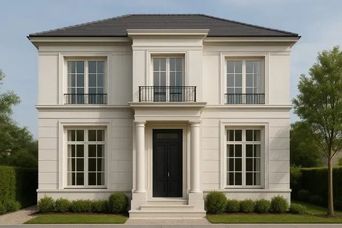 7 Desain Rumah Minimalis 2 Lantai ala Eropa yang Modern, Mewah dan Fungsional (sumber:AI)