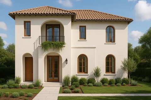7 Desain Rumah Minimalis 2 Lantai ala Eropa yang Modern, Mewah dan Fungsional (sumber:AI)