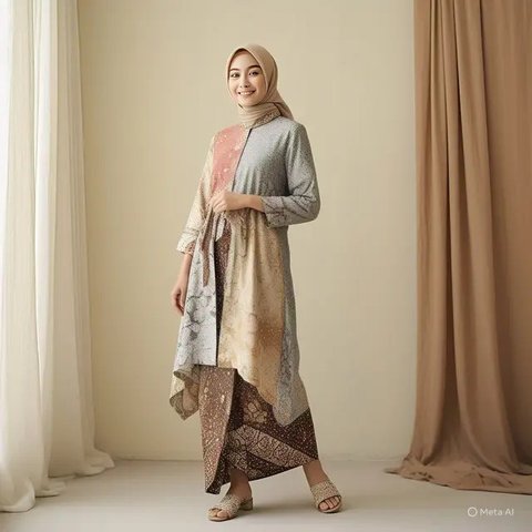 Tips Memilih Hijab & Sandal untuk Lengkapi Model Gamis Batik di Acara Resmi