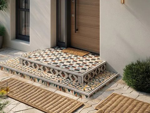 Inspirasi Teras Rumah Kecil agar Tampak Luas (Foto: Reve Art AI)