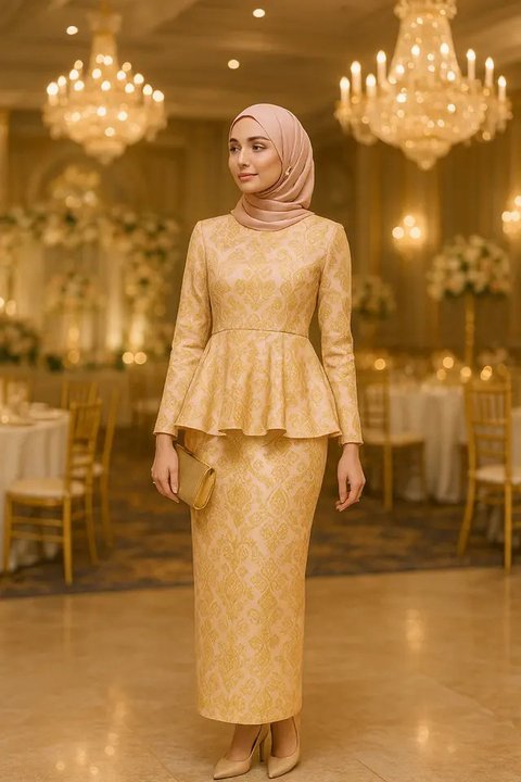 Model Gamis Tanpa Belahan Tapi Lebar/AI
