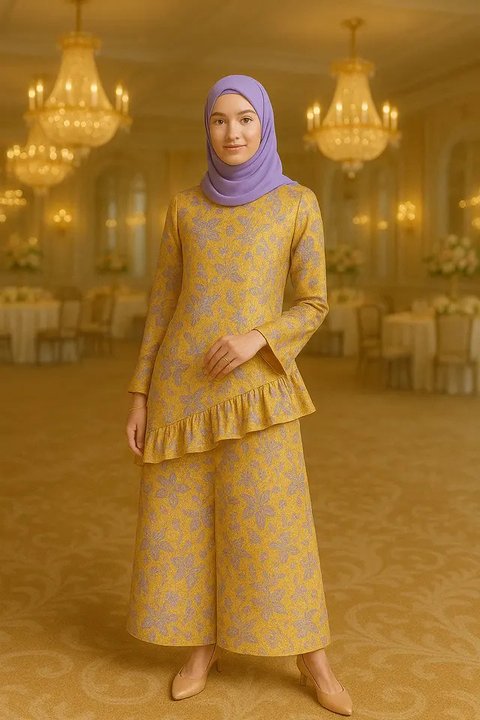 Model Gamis Tanpa Belahan Tapi Lebar/AI
