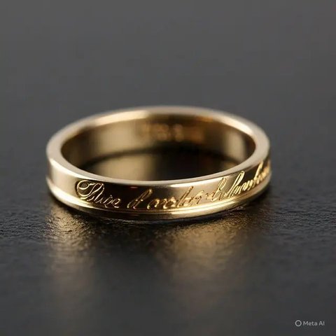 Cincin Emas dengan Berlian Kecil (Liputan6.com/MetaAi)