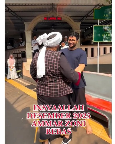 Potret terbaru Ammar Zoni di lapas yang bikin pangling. (sumber: Instagram/derrysulaiman)