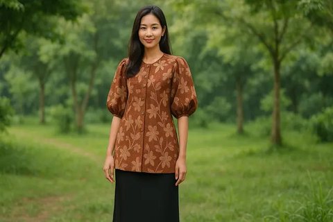 13 Inspirasi Model Tunik Batik Setelan Rok yang Simpel Tapi Mewah, Cocok untuk Segala Acara
