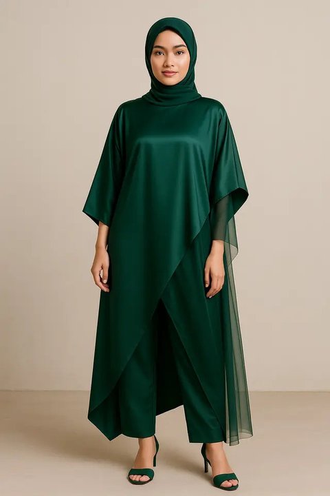 Model Kaftan Muslim Modern Buat Lamaran Biar Tampil Percaya Diri