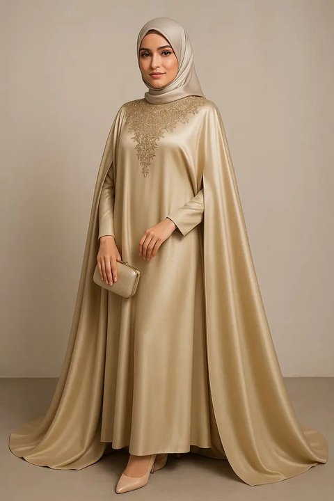 Model Kaftan Muslim Modern Buat Lamaran Biar Tampil Percaya Diri