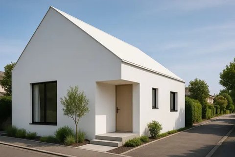 Gambar Rumah Minimalis Putih (created by AI)