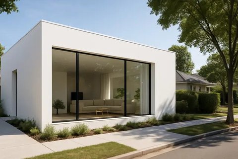 Gambar Rumah Minimalis Putih (created by AI)