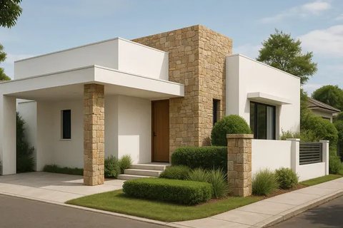 Gambar Rumah Minimalis Putih (created by AI)