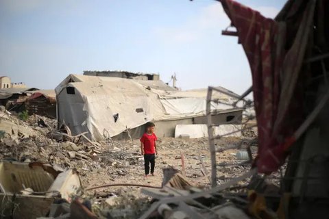 Perwakilan WHO di wilayah Palestina mencatat sanitasi yang buruk, akses layanan kesehatan yang terbatas, serta adanya gangguan pada program vaksinasi rutin jadi faktor penyebab kenaikan. (Eyad BABA/AFP)