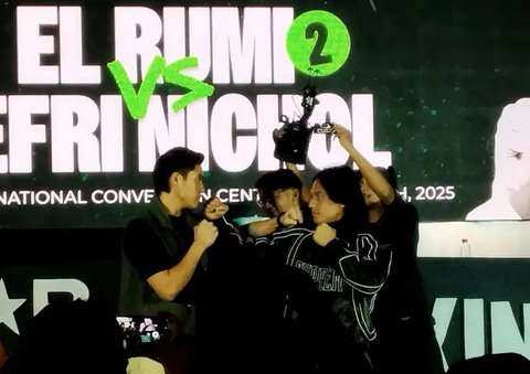 El Rumi sangat bersemangat tanding ulang melawan Jefri Nichol dalam laga Superstar Knockout Vol.3. Kali ini, Syifa Hadju hadir beri dukungan penuh.