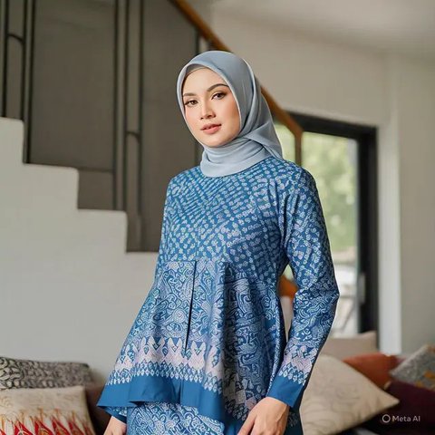 Model Tunik Batik Cantik dan Elegan Terbaru 2025, Cocok untuk Acara Formal dan Kasual (sumber:AI)