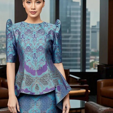 Model Tunik Batik Cantik dan Elegan Terbaru 2025, Cocok untuk Acara Formal dan Kasual (sumber:AI)