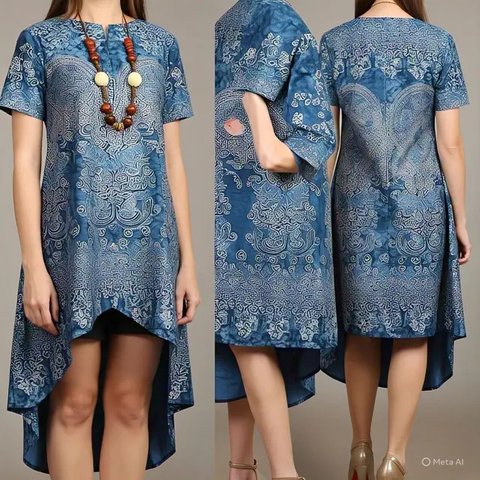 Model Tunik Batik Cantik dan Elegan Terbaru 2025, Cocok untuk Acara Formal dan Kasual (sumber:AI)