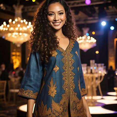 Model Tunik Batik Cantik dan Elegan Terbaru 2025, Cocok untuk Acara Formal dan Kasual (sumber:AI)