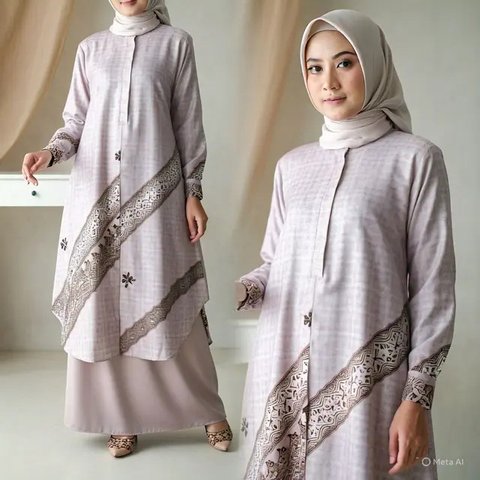 Model Tunik Batik Cantik dan Elegan Terbaru 2025, Cocok untuk Acara Formal dan Kasual (sumber:AI)