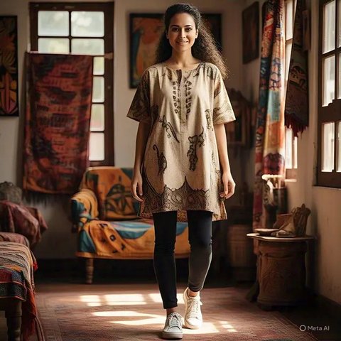 Model Tunik Batik Cantik dan Elegan Terbaru 2025, Cocok untuk Acara Formal dan Kasual (sumber:AI)