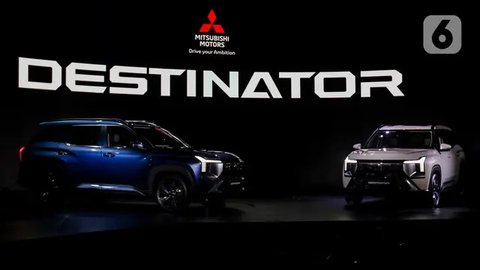 Mitsubishi Motors resmi meluncurkan All-New Destinator di Indonesia sebagai debut global SUV tangguh berlimpah fitur dengan kapasitas tujuh orang penumpang ini pada Kamis 17 Juli 2025. (Liputan6.com/Herman Zakharia)
