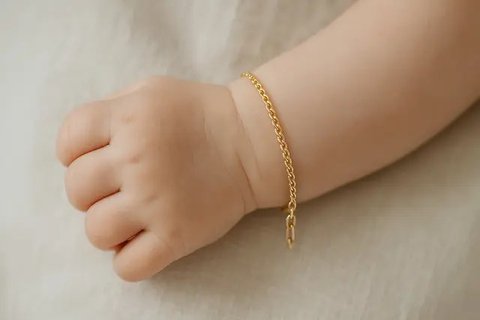Model Gelang untuk Bayi (created by AI)