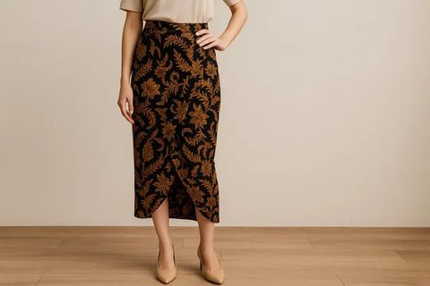Model Rok Span Batik yang Cantik untuk Gaya Kasual (created by AI)