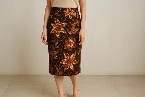 Model Rok Span Batik yang Cantik untuk Gaya Kasual (created by AI)