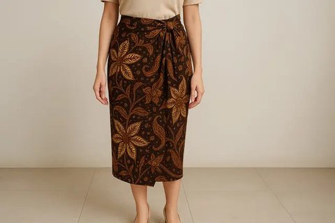 Model Rok Span Batik yang Cantik untuk Gaya Kasual (created by AI)