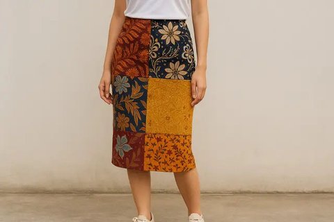 Model Rok Span Batik yang Cantik untuk Gaya Kasual (created by AI)