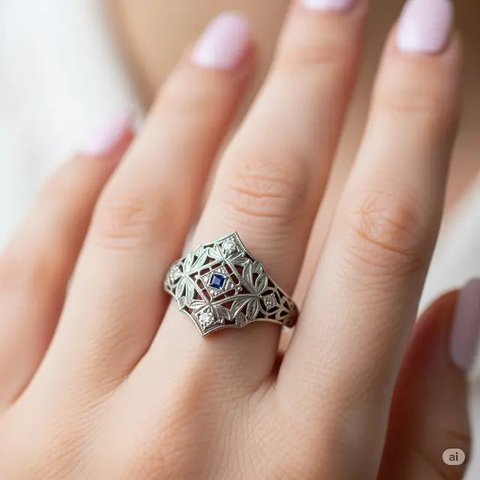 Model Cincin Emas 24k Motif Vintage. Foto: Gemini