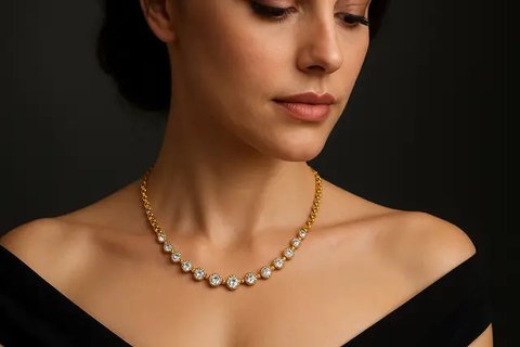 7 Kalung Emas Ini Cuma 5 Gram, Tapi Modelnya Seperti Sultan yang Mewah dan Elegan (sumber:AI)