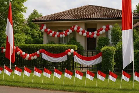 10 Ide Dekorasi 17 Agustus, Meriahkan Hari Kemerdekaan dengan Nuansa Merah Putih (sumber:AI)