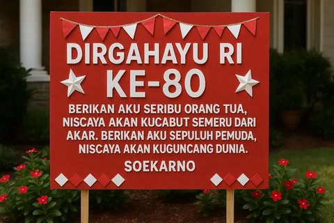 10 Ide Dekorasi 17 Agustus, Meriahkan Hari Kemerdekaan dengan Nuansa Merah Putih (sumber:AI)