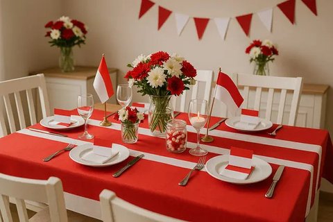 10 Ide Dekorasi 17 Agustus, Meriahkan Hari Kemerdekaan dengan Nuansa Merah Putih (sumber:AI)