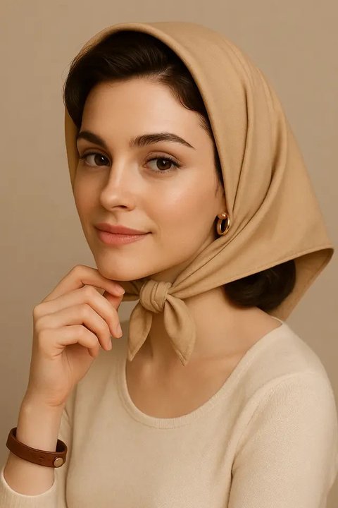 Model Headpiece, Anting, dan Gelang/AI