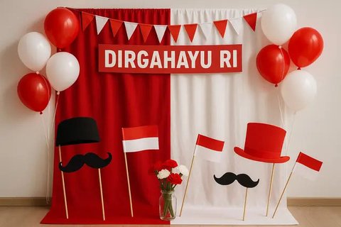 10 Ide Dekorasi 17 Agustus, Meriahkan Hari Kemerdekaan dengan Nuansa Merah Putih (sumber:AI)