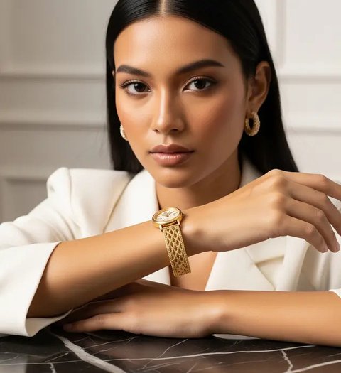 Model Jam Gelang Emas Cantik Paling Dicari (Ilustrasi oleh AI)