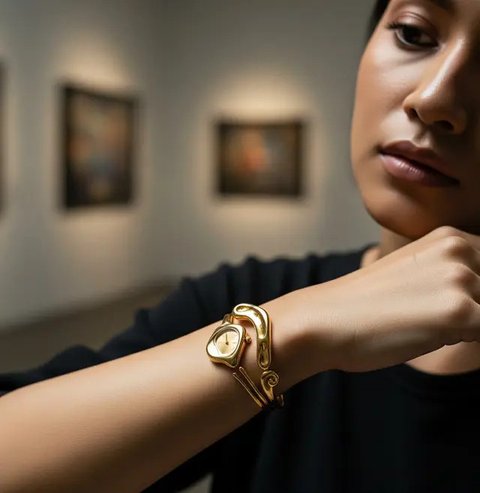 Model Jam Gelang Emas Cantik Paling Dicari (Ilustrasi oleh AI)