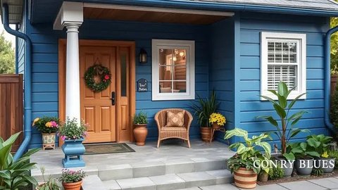 Rumah Sederhana Cat Putih. Foto: Gemini
