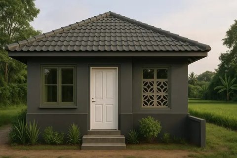 7 Warna Cat yang Cocok untuk Rumah di Dekat Kebun atau Sawah, Bikin Nyatu dengan Alam (sumber:AI)
