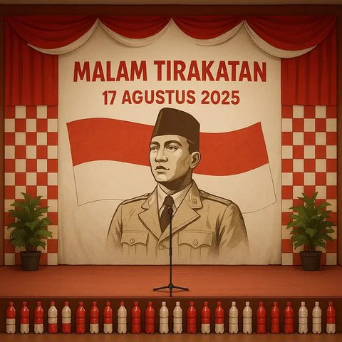 Ide Dekorasi Panggung untuk Malam Tirakatan (created by AI)