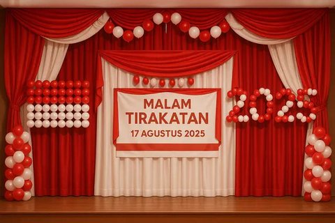 Ide Dekorasi Panggung untuk Malam Tirakatan (created by AI)