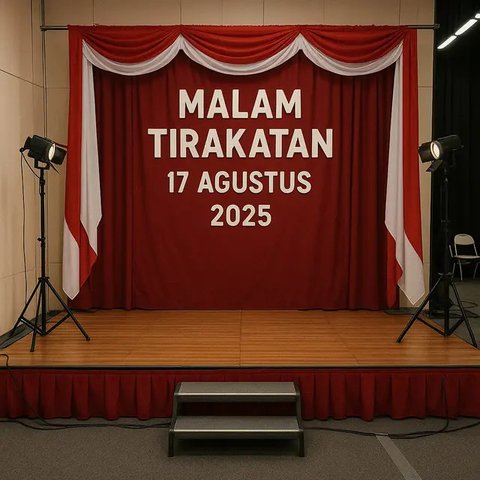 Ide Dekorasi Panggung untuk Malam Tirakatan (created by AI)
