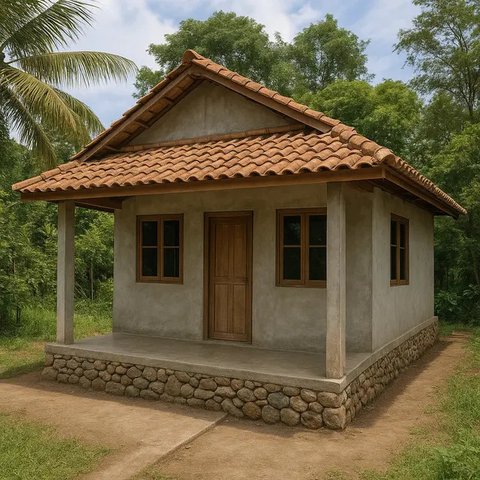 Model Rumah 6x8 Biaya Rp30 Juta (Foto: ChatGPT)